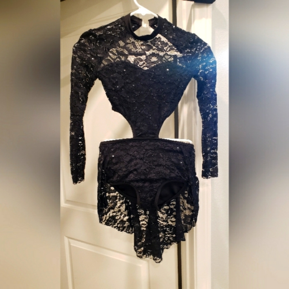 Black Dance Costume Child Large